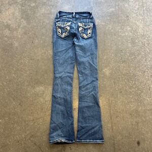 Y2K Love You Women's Bedazzled Bootcut Flare Jeans 1/2